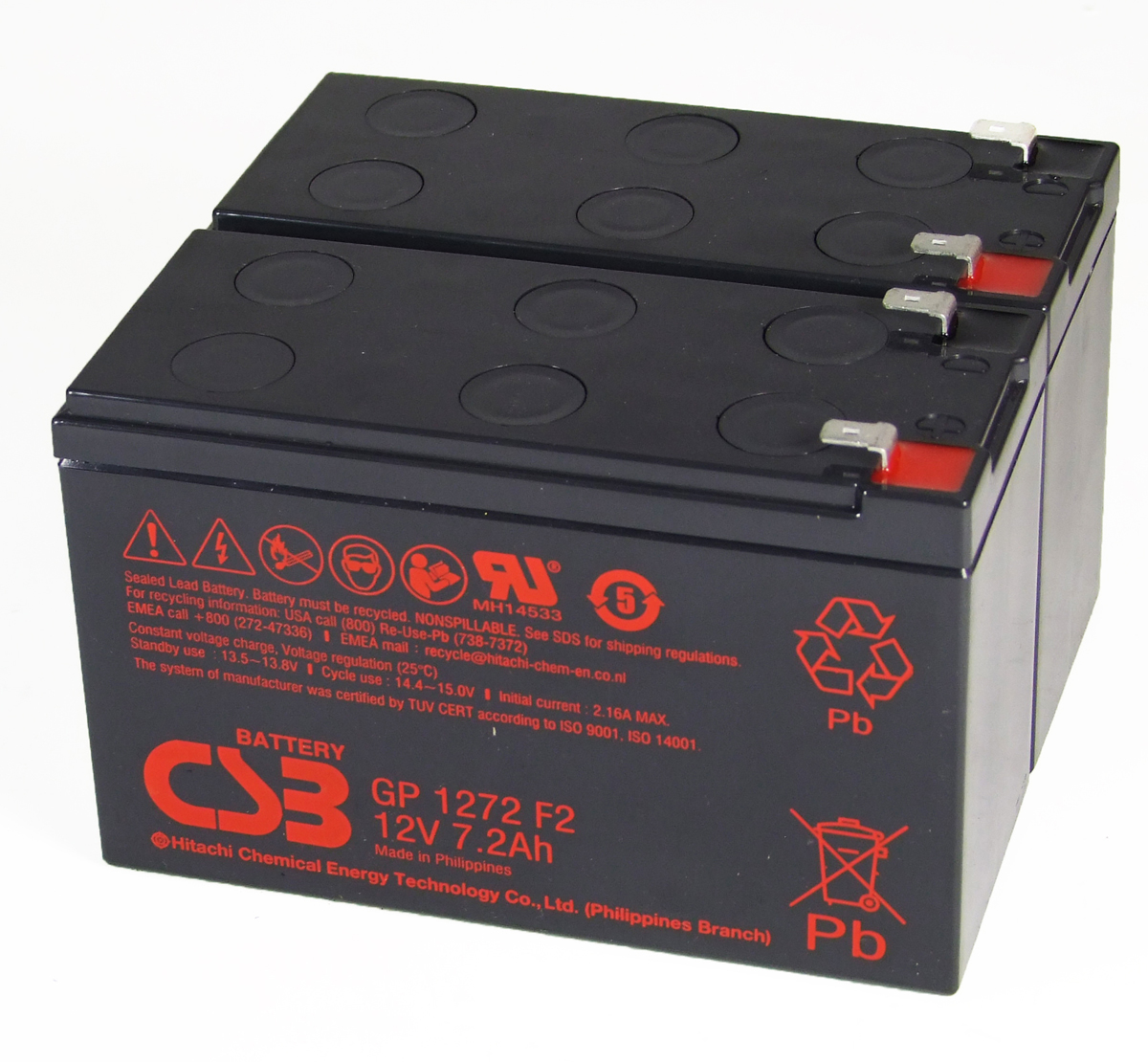 CSB GP1272F2 x 2 12V 8Ah Sealed Lead Acid Batteries