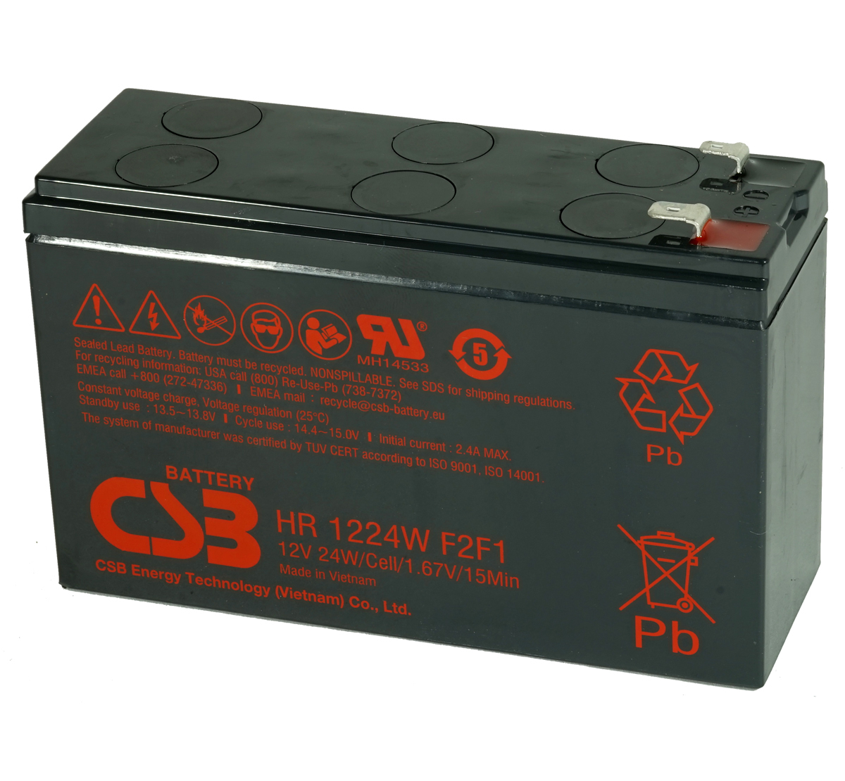 MDS125 UPS Battery Kit - Replaces APC RBC125
