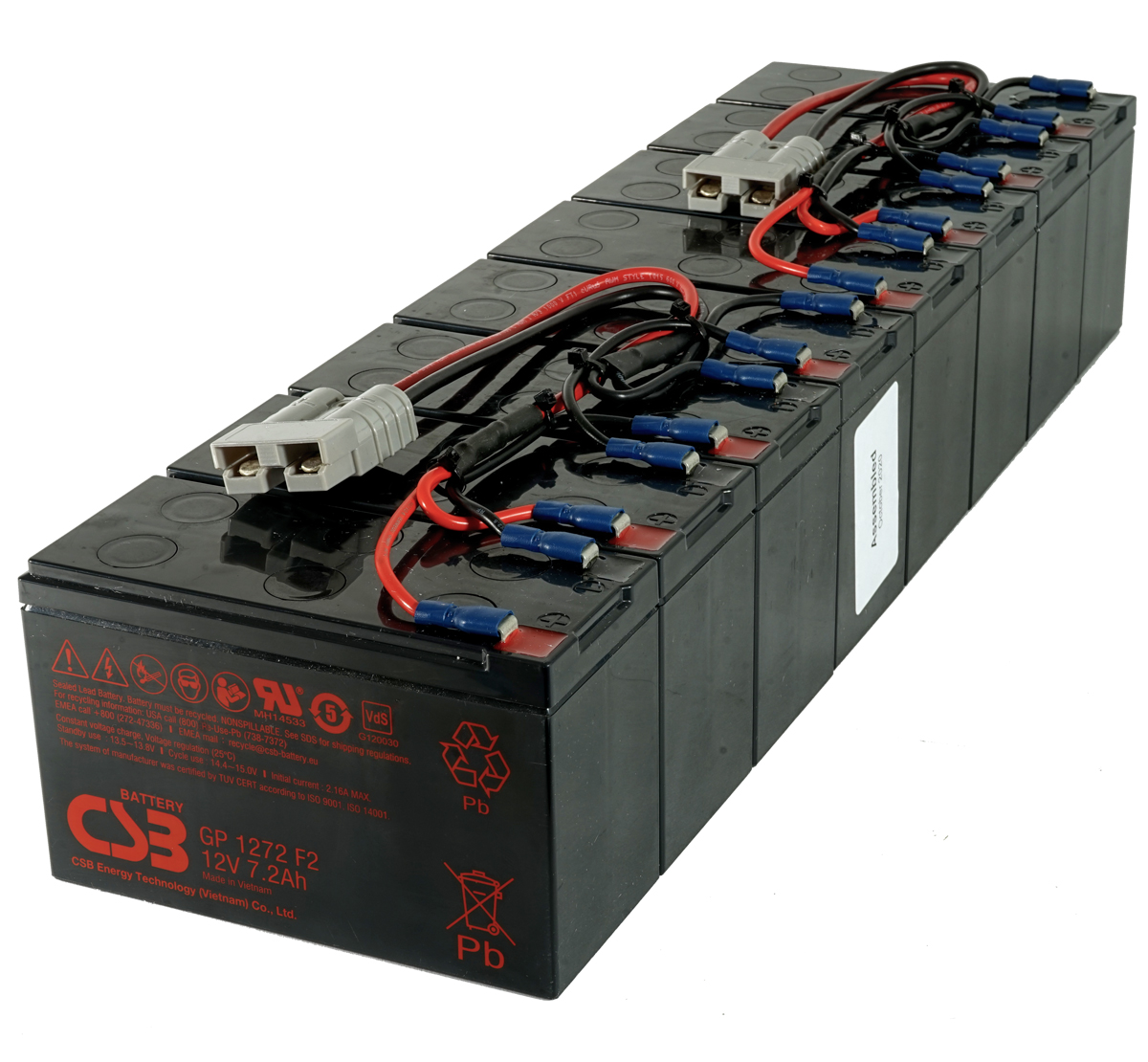 1 Batterie Rechargeable De 2 12V APC Ups / Ups-Akku Pour APC RBC-9 RBC9 7200mAh 