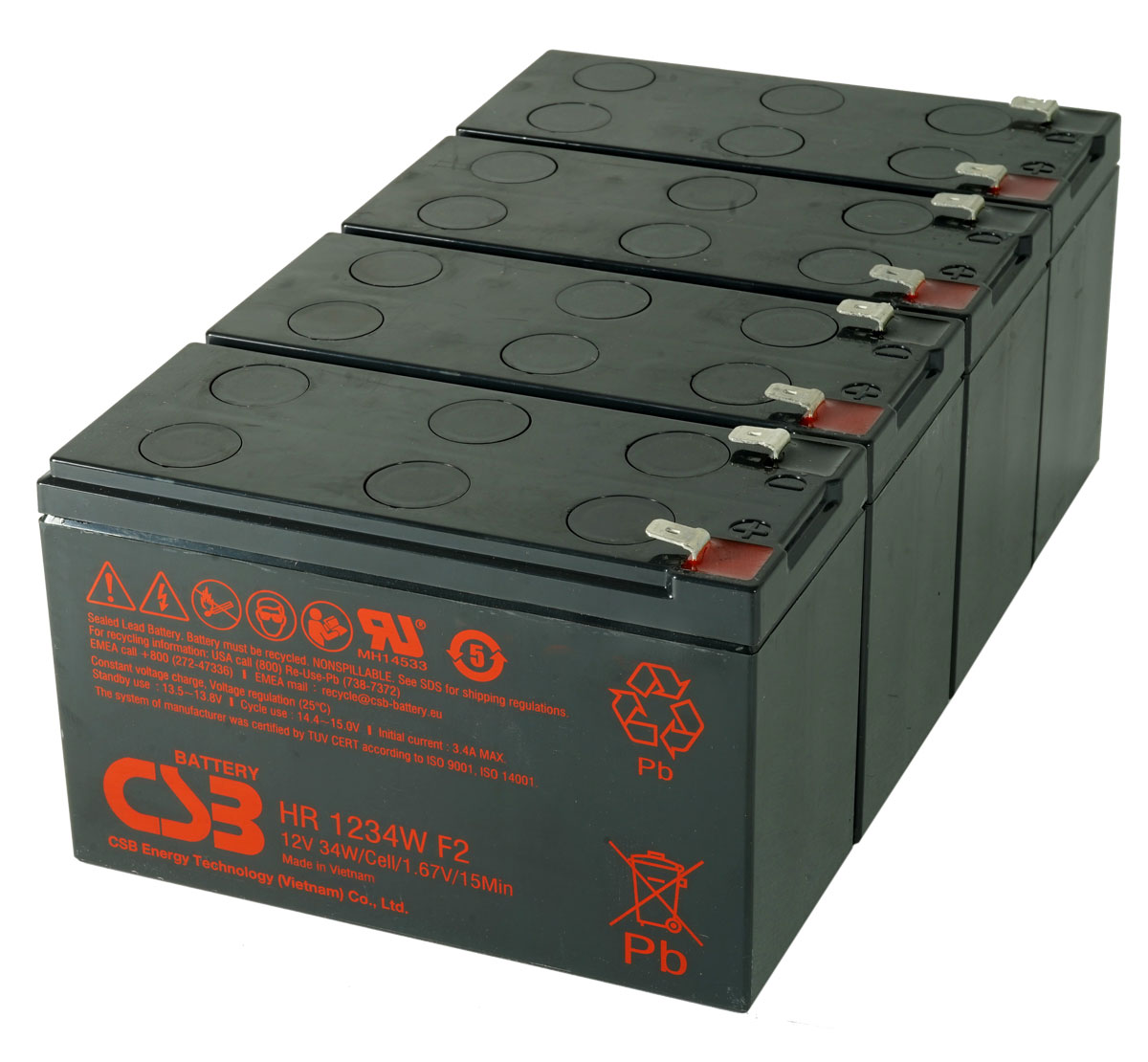 MDS155 UPS Battery Kit - Replaces APC RBC155