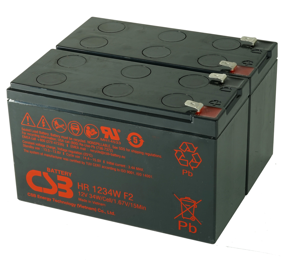 MDS166 UPS Battery Kit - Replaces APC RBC166