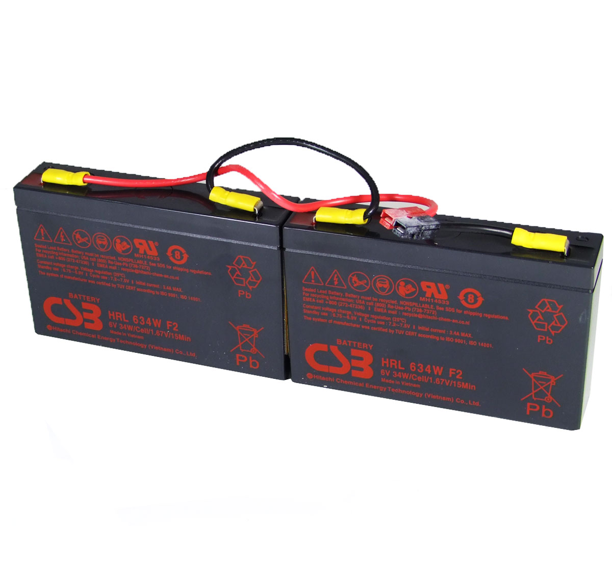 Pacco batterie COMPATIBILE APC RBC18 standard 