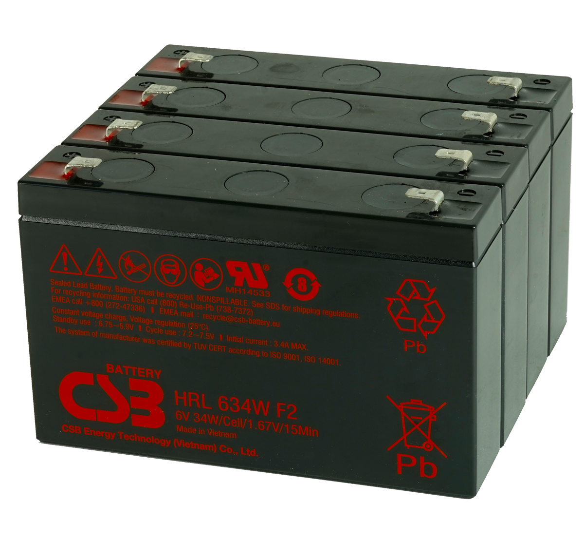 MDS34 UPS Battery Kit Compatible with APC RBC34
