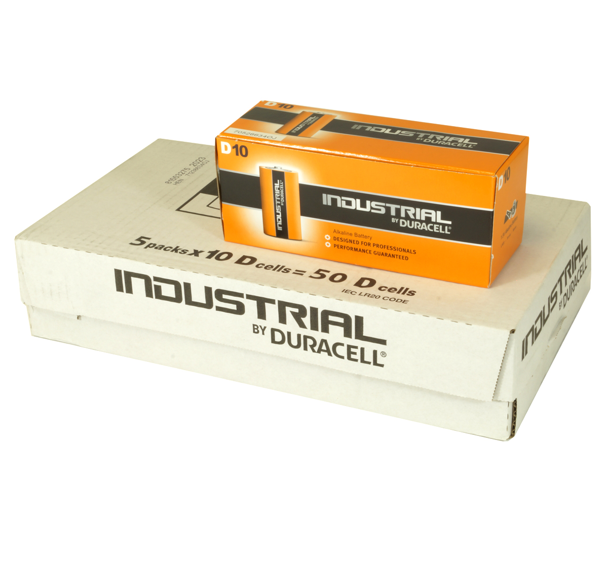 Duracell Industrial MN1300 D Cell Bulk Box of 50 Batteries MDS Battery