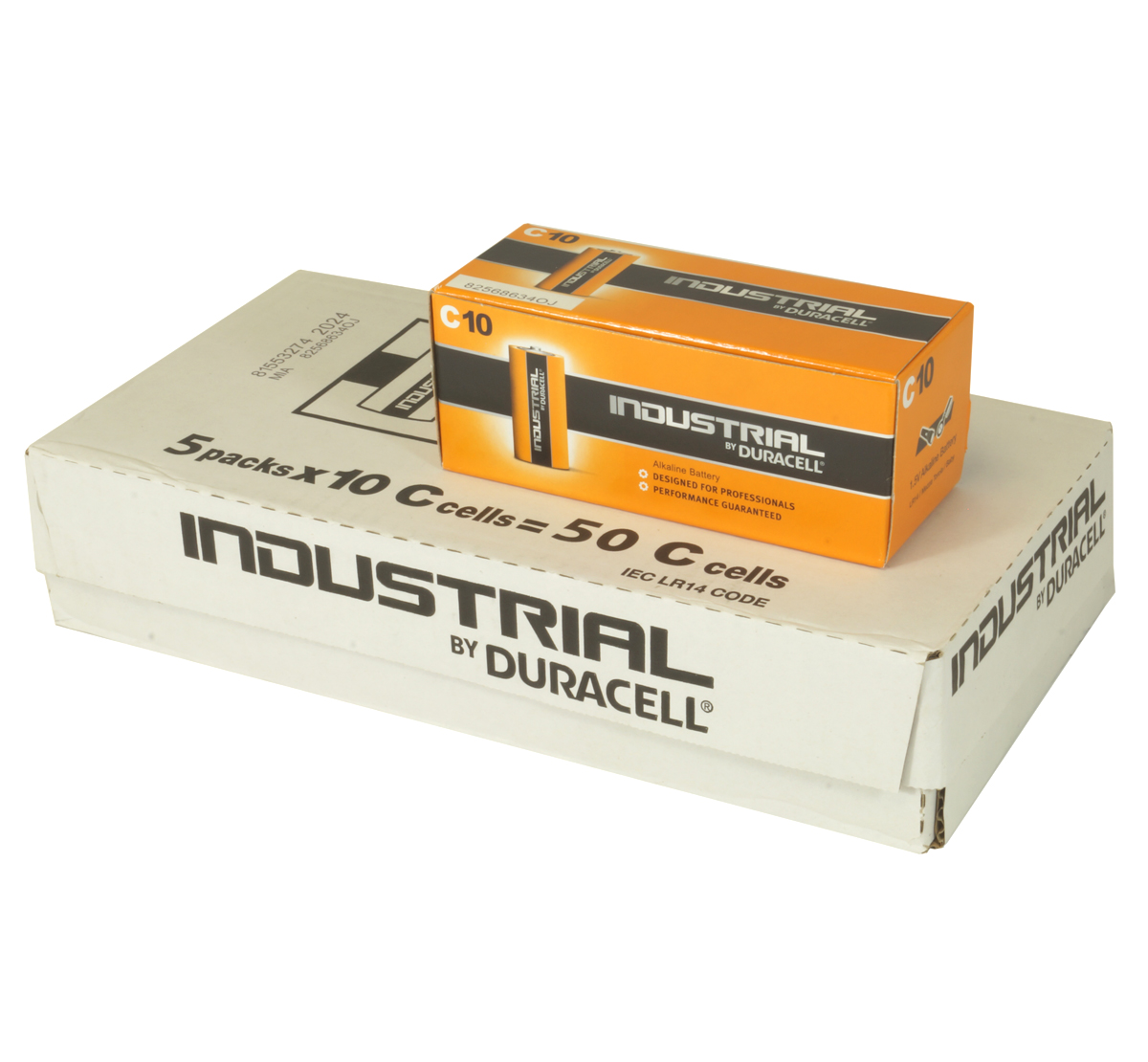 Duracell Industrial MN1400 C Cell Bulk Box of 50 Batteries MDS Battery