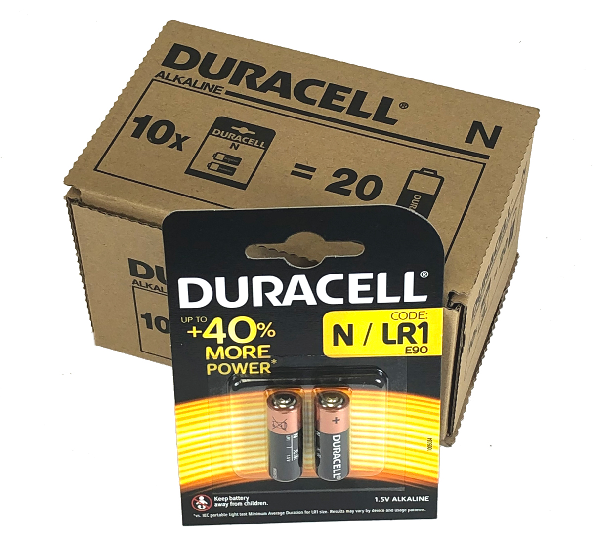 Duracell Batteries MN9100 N LR1 Battery Pack of 20
