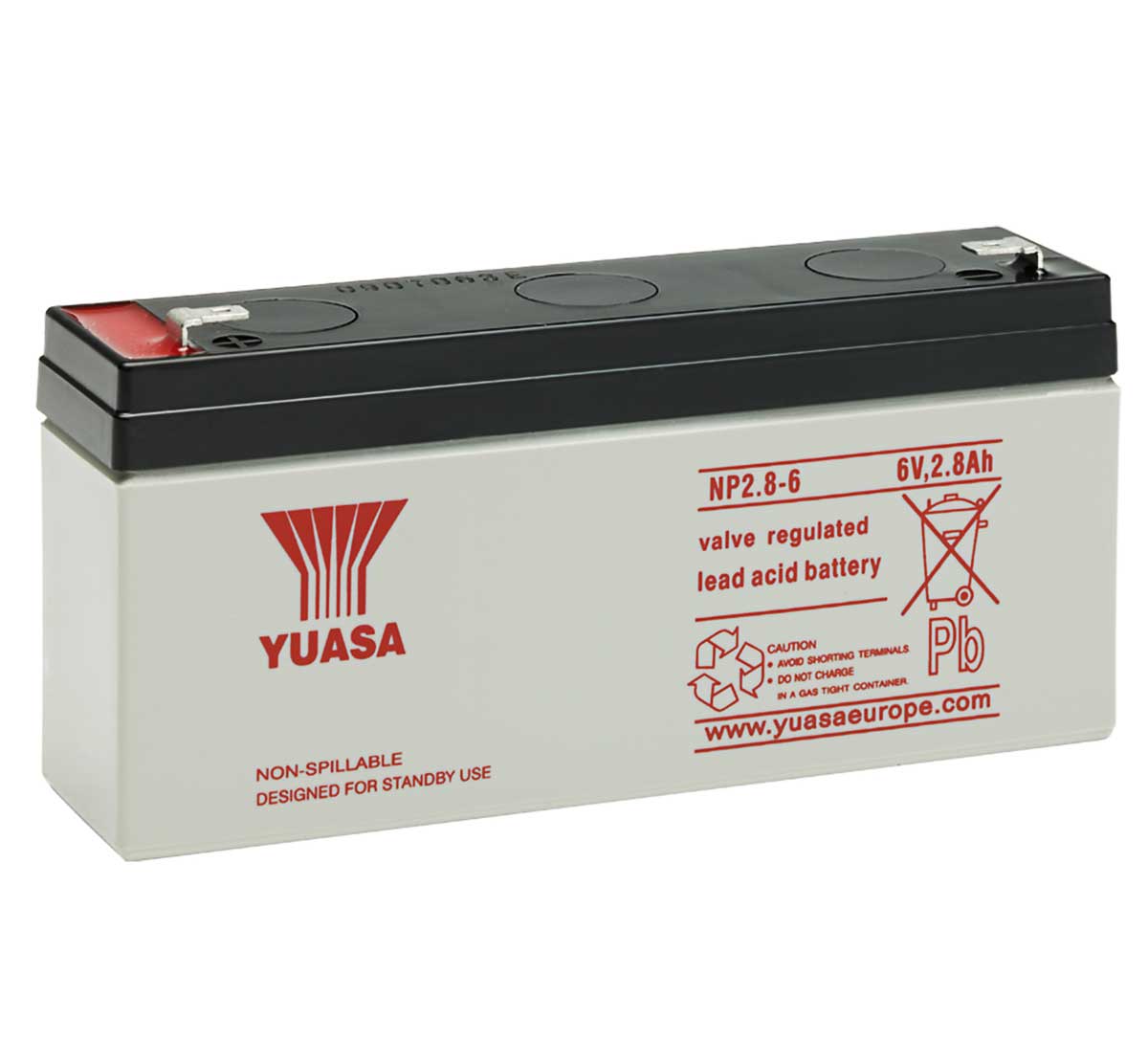 Sun Battery SB6-1.2 6Volt 1,2Ah 1,3Ah Long WP1.2-6