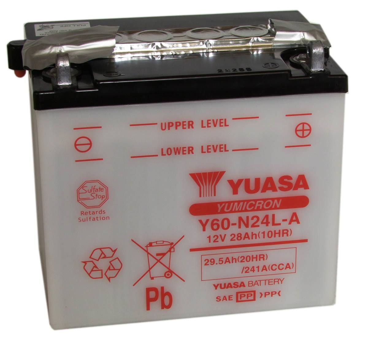 Yuasa Y60-N24L-A 12V Motorcycle Battery