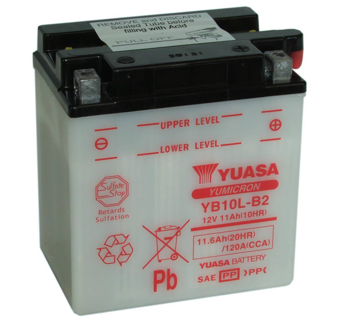 Yuasa YB10L-B2 12V Motorbike Battery