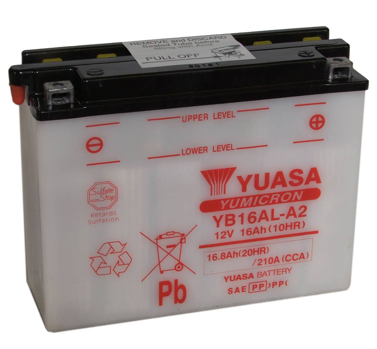 Yuasa YB16AL-A2 12V 16Ah Motorbike Battery