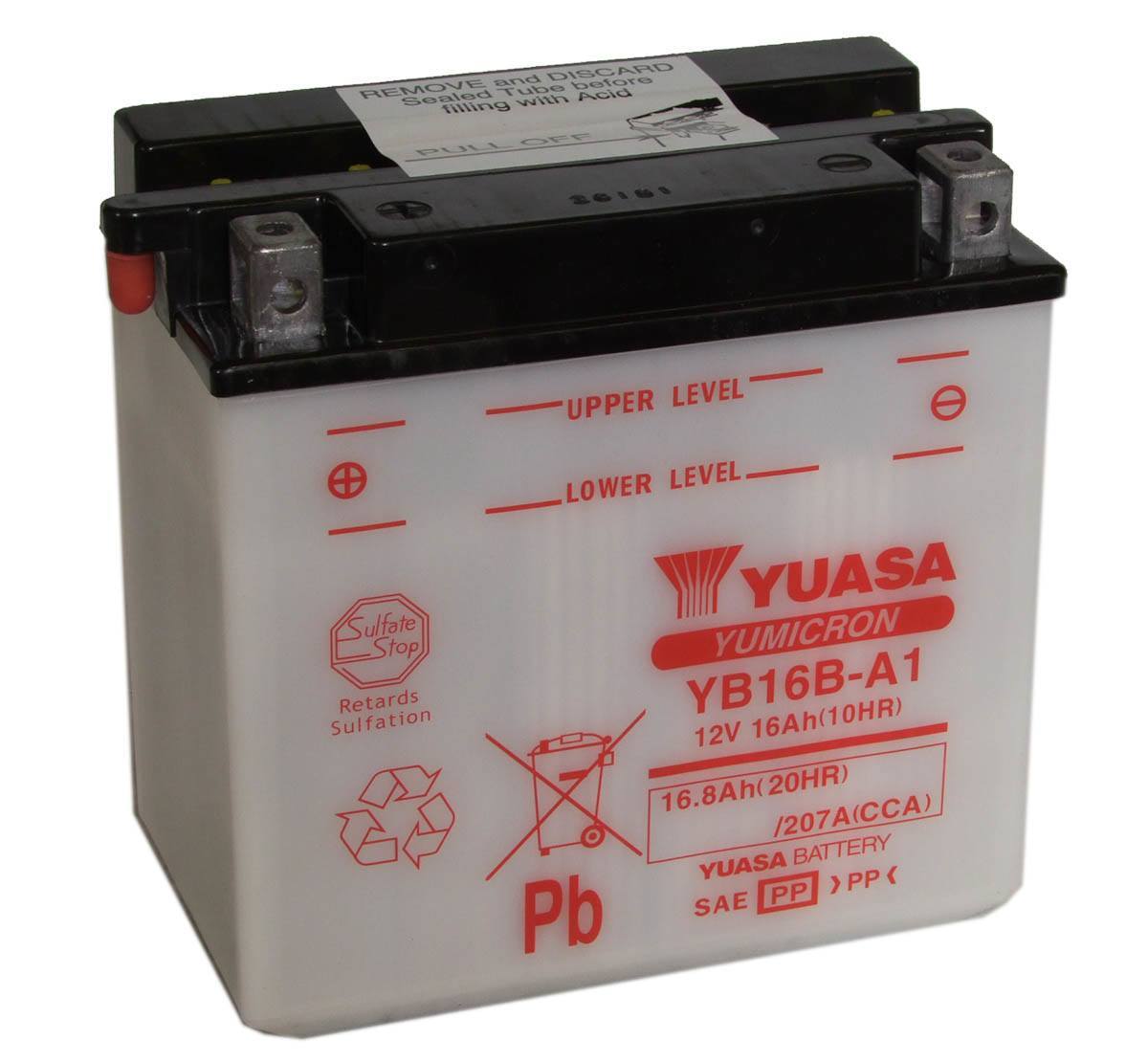 Yuasa YB16B-A1 12V Motorcycle Battery