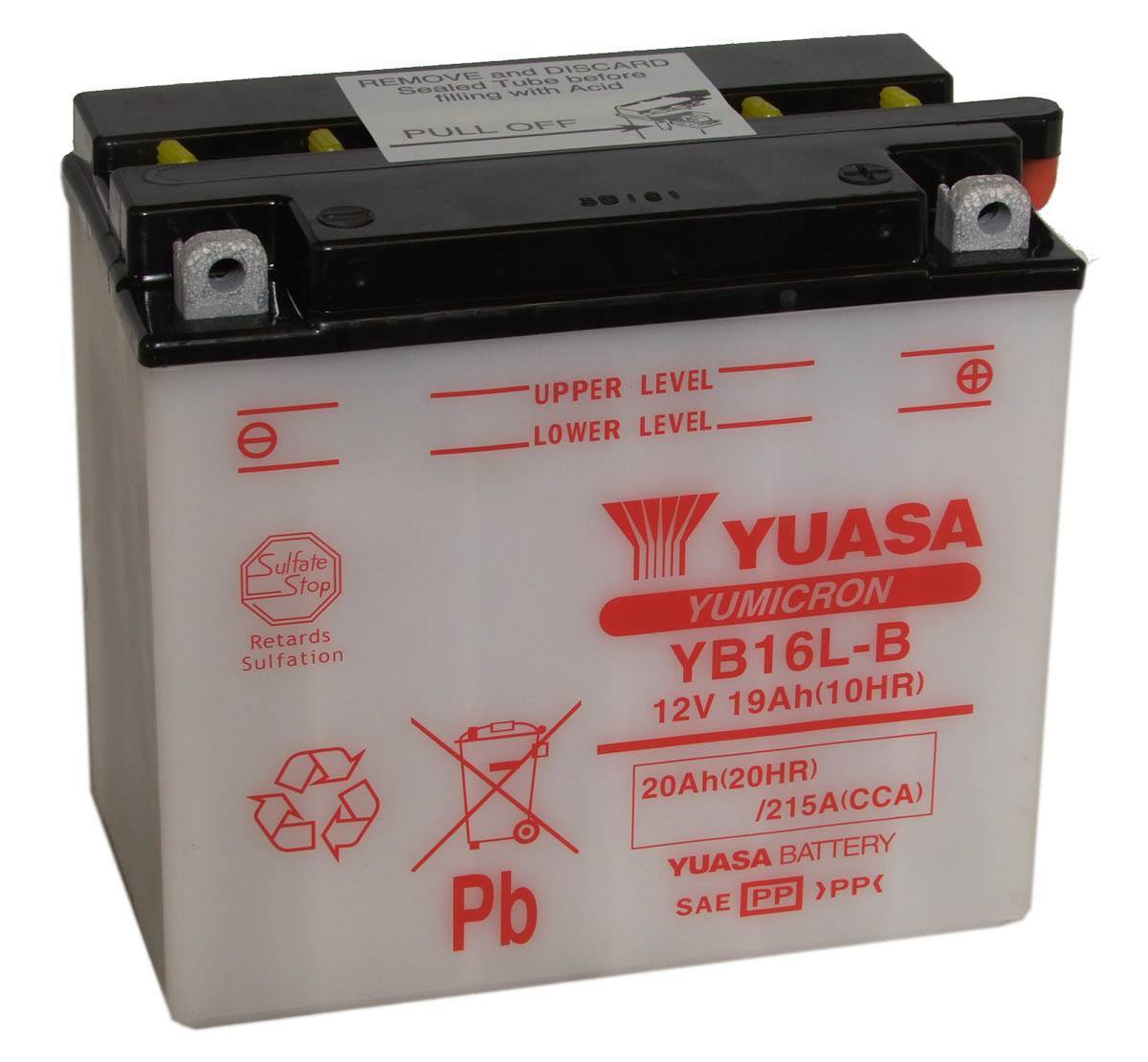 Yuasa YB16L-B 12V Motorcycle Battery