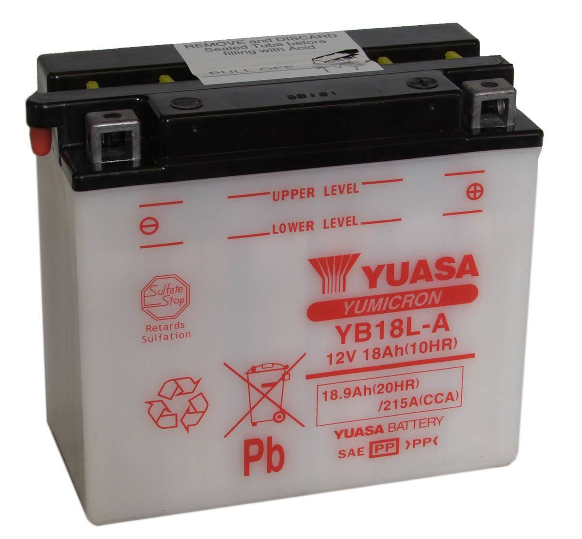 Yuasa YB18L-A 12V Motorbike Battery