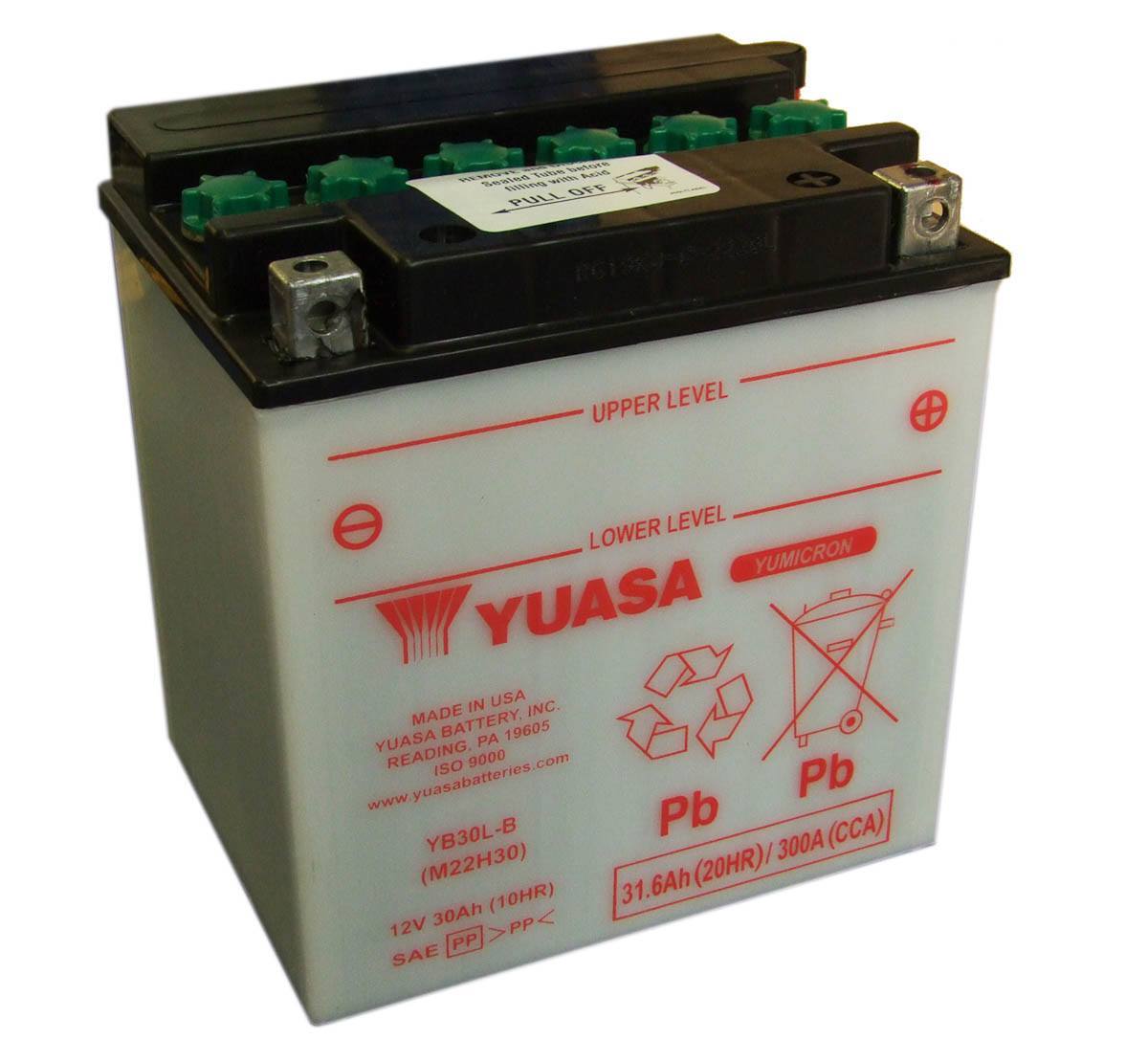 Yuasa YB30L-B 12V Motorcycle Battery