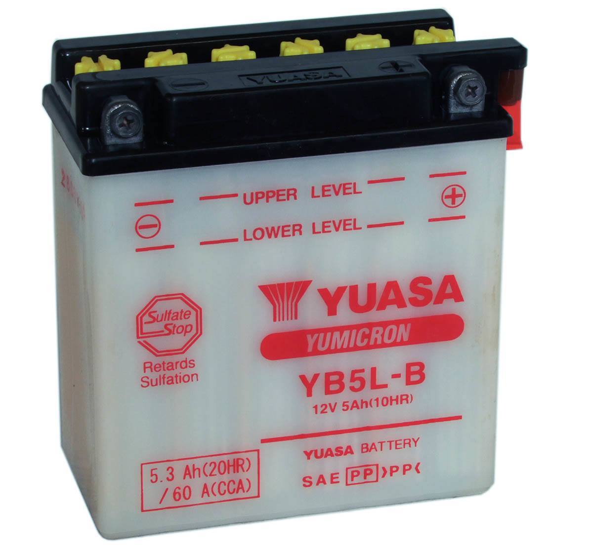 Yuasa YB5L-B 12V 5Ah Motorbike Battery