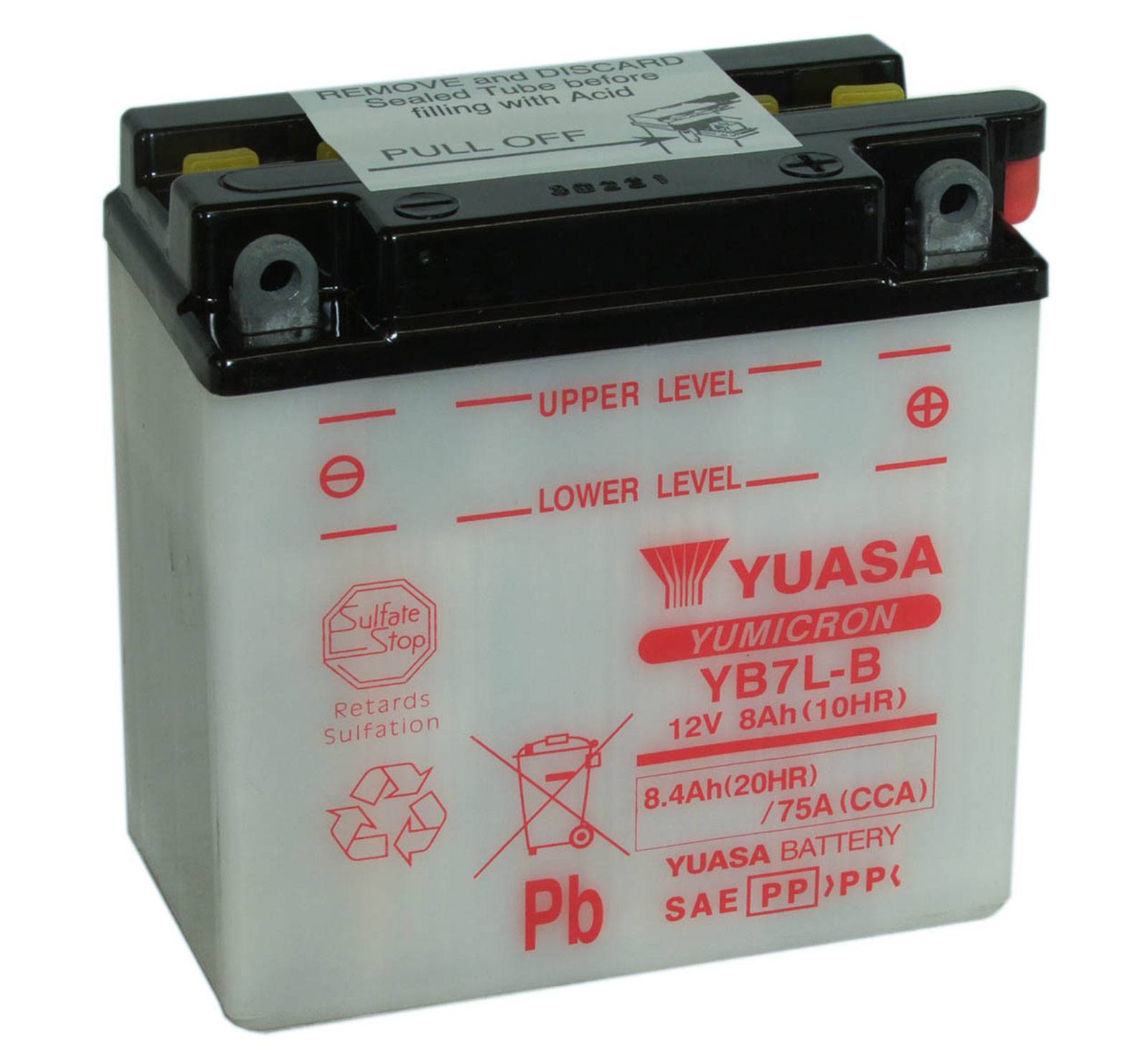 Yuasa YB7L-B 12V Motorcycle Battery