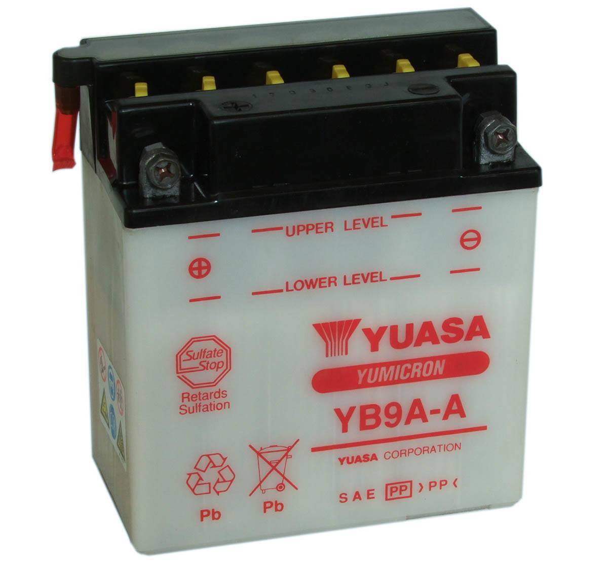 Yuasa YB9A-A 12V Motorcycle Battery