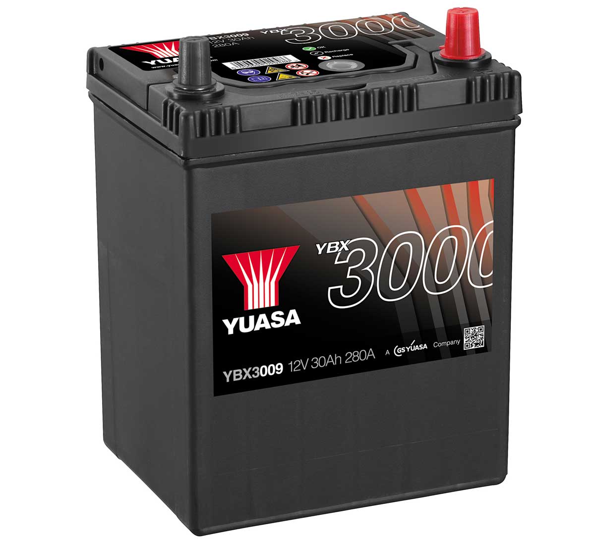 Yuasa YBX3009 12V Maintenance Free Car Battery MDS Battery