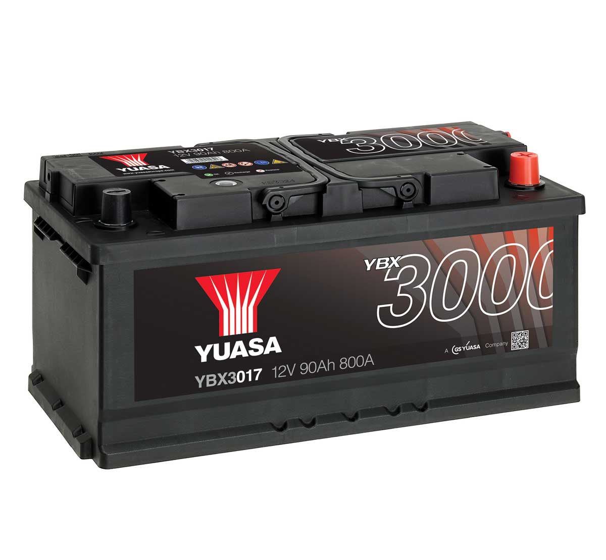 Yuasa YBX3017 12V Car Battery Inc Free Delivery MDS Battery