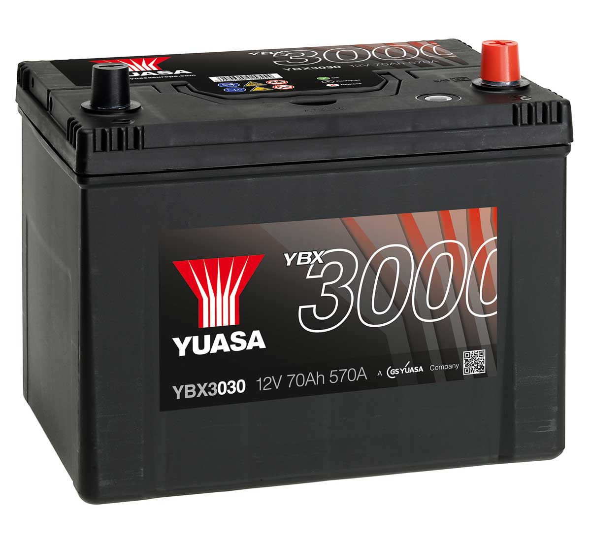 Yuasa YBX3030 12V Car Battery MDS Battery
