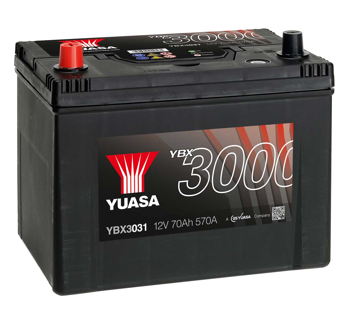 Yuasa YBX3031 12V Car Battery MDS Battery