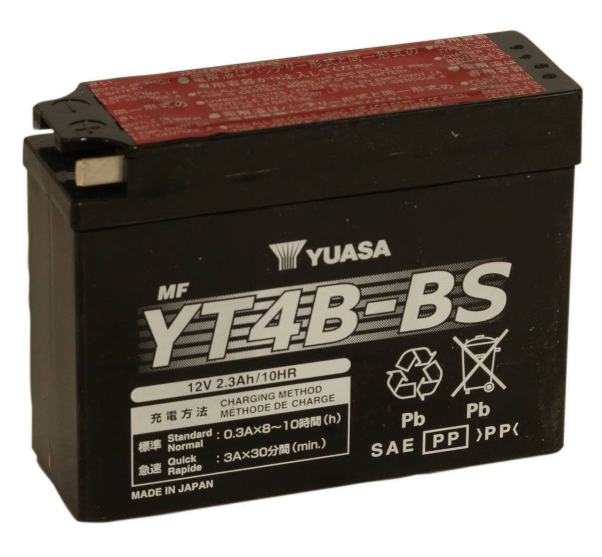 Yuasa YT4B-BS 12V Motorbike Battery