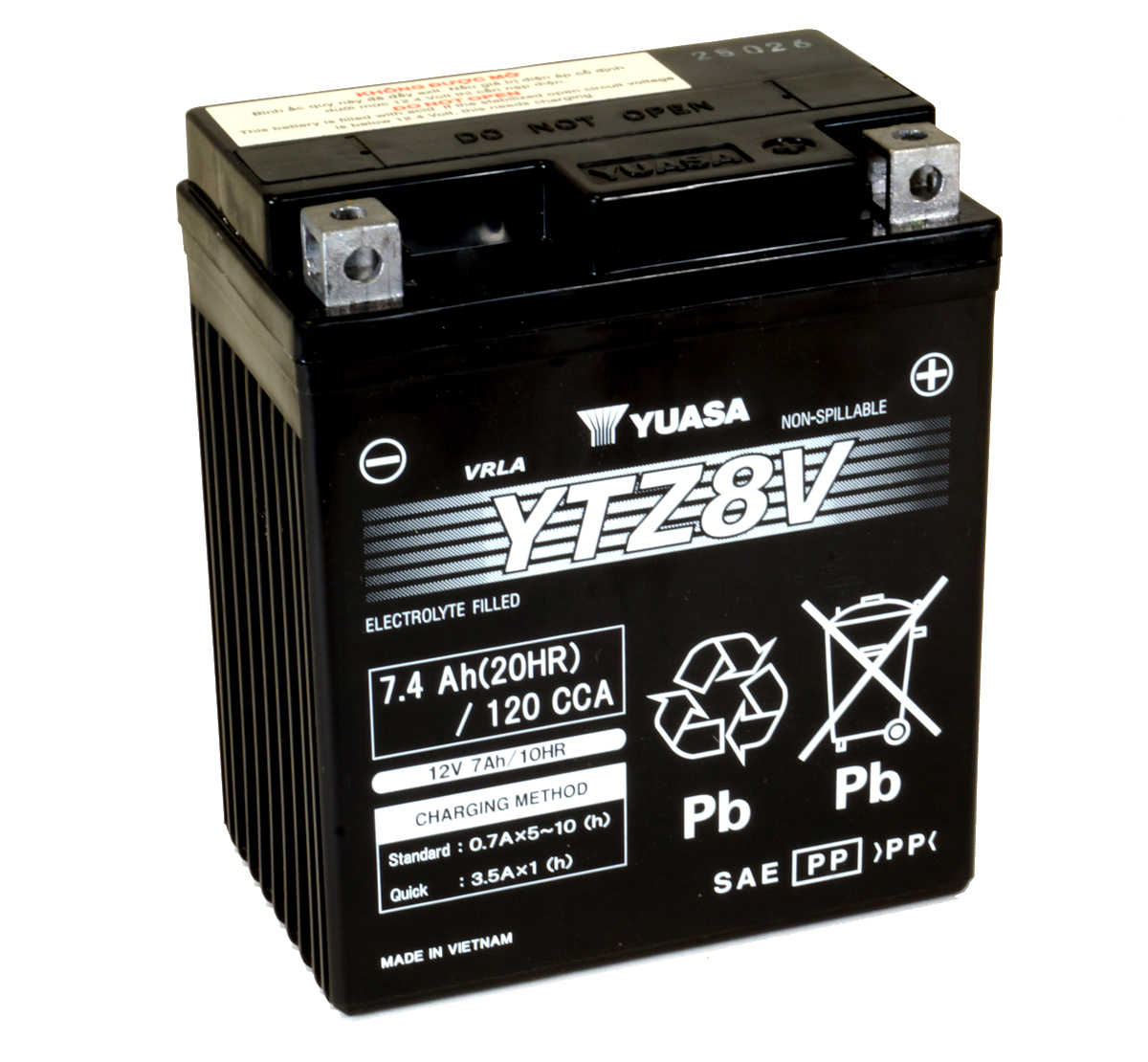 Yuasa YTZ8V 12V Maintenance Free Motorcycle Battery Inc Free Delivery
