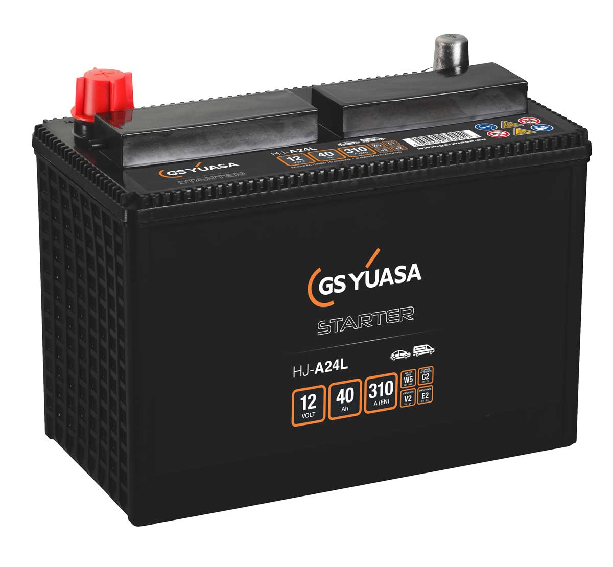 Yuasa HJ-A24L JIS A24 12V AGM Car Battery