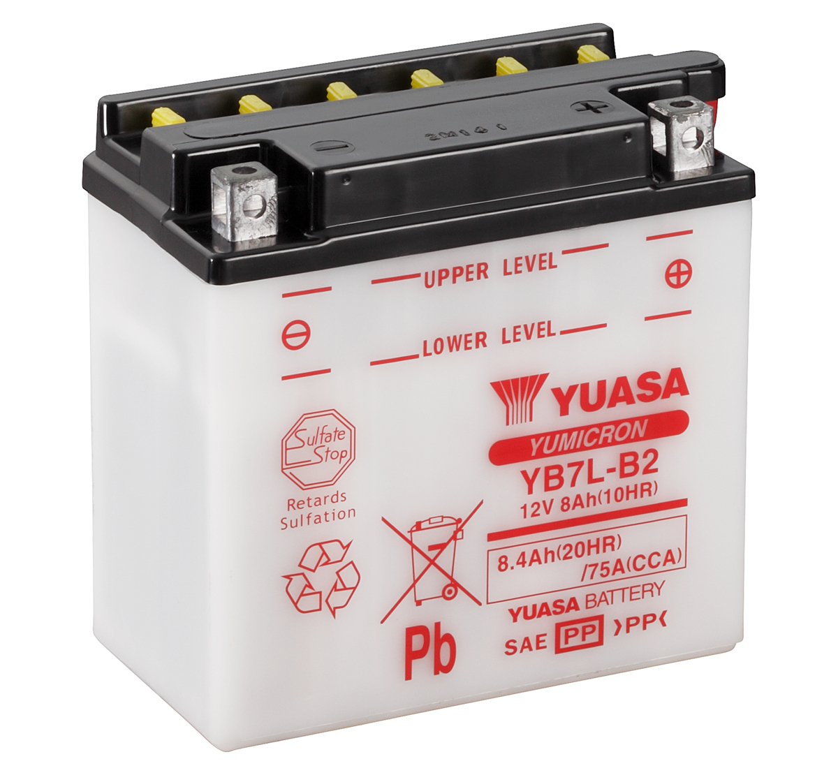 Yuasa YB7L-B2 12V Motorcycle Battery