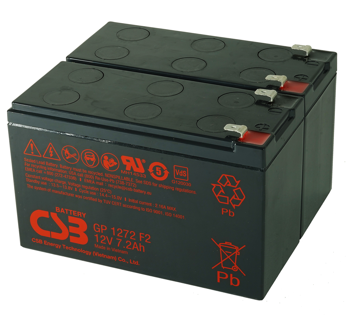 CyberPower Replacement UPS Battery Kit - 2 x 12V 7Ah Battery