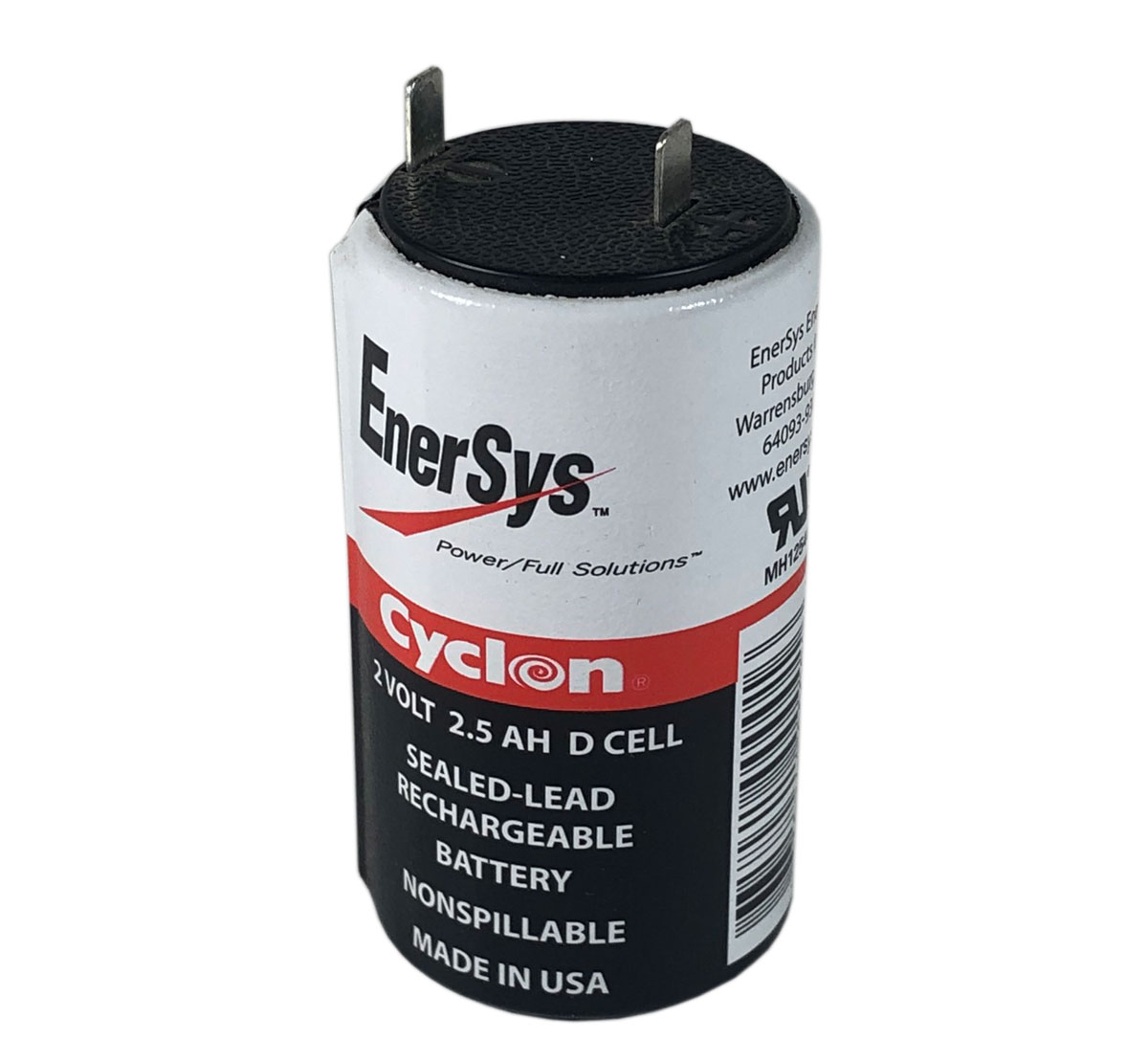 Enersys Hawker 0810-0004 Cyclon 2V 2.5Ah D Cell Battery