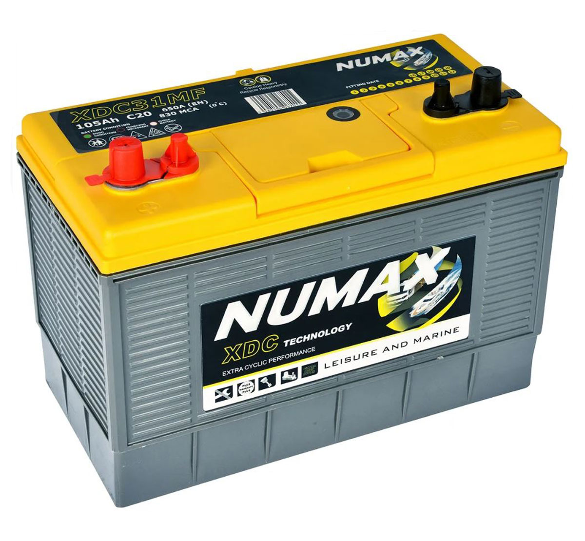 Numax XDC31MF 12V 105Ah Leisure Marine Battery