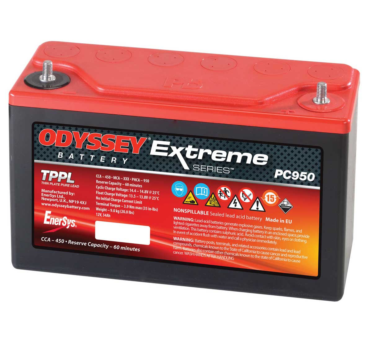 Odyssey ODS-AGM30E PC950 Extreme Racing 30 Battery Inc Free Delivery ...