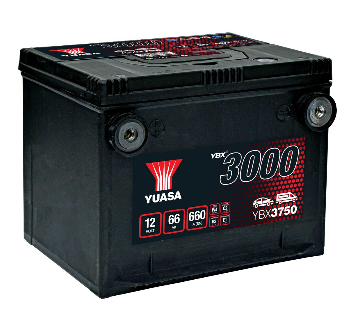 Yuasa YBX3750 12V 66Ah SMF Car Battery