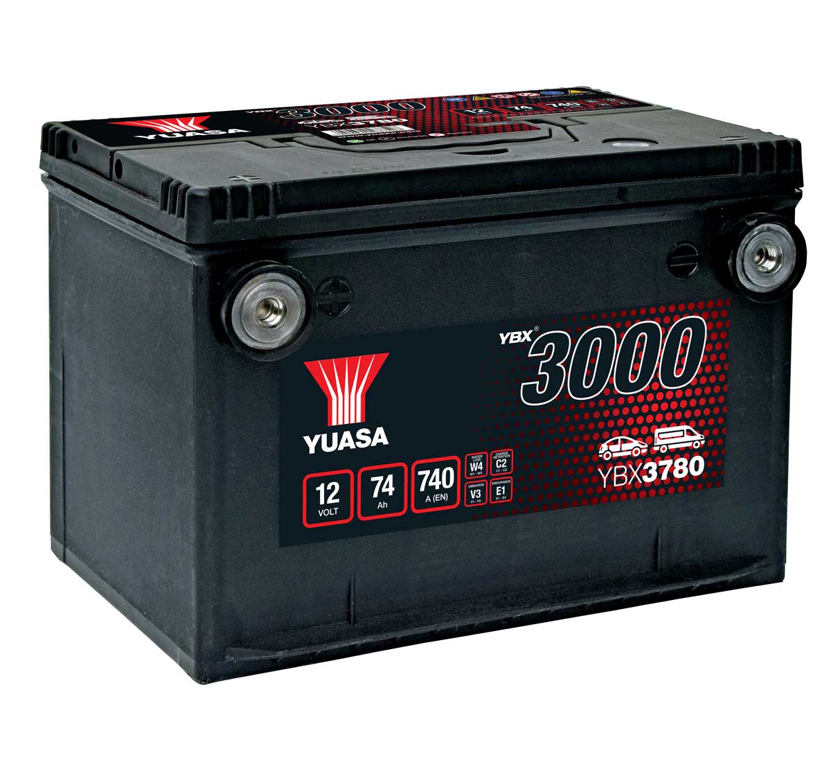 Yuasa YBX3780 12V 74Ah SMF Car Battery