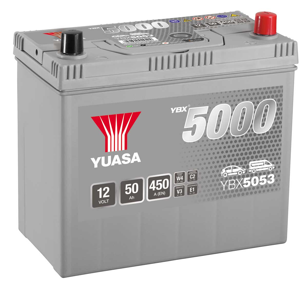 Yuasa YBX5053 Silver 12V 053 Car Battery