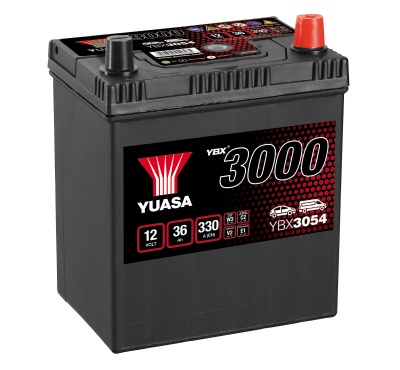 Yuasa YBX3054 054 Size 12V Sealed Car Battery