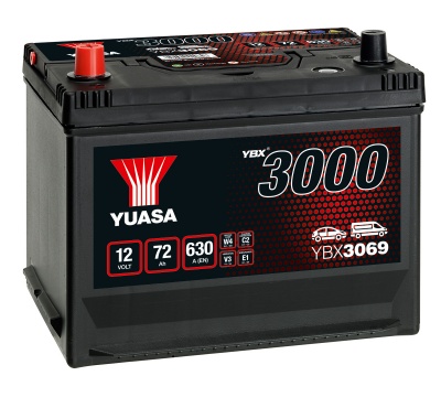 Yuasa YBX3069 70Ah 069 Size Car Battery