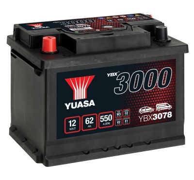 Yuasa YBX3078 078 Size Replacement Car Battery
