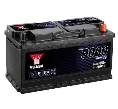 Lead battery start 12V 60Ah 640A 'D AGM Start Stop Yuasa YBX9027