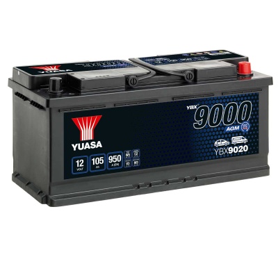 Yuasa YBX9020 AGM 12V 020 Car Battery