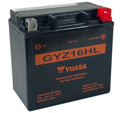 Yuasa GYZ16HL High Performance Motorcycle Battery