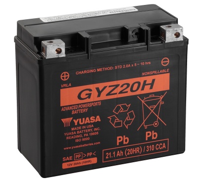 Yuasa GYZ20H 12V High Performance Motorcycle Battery